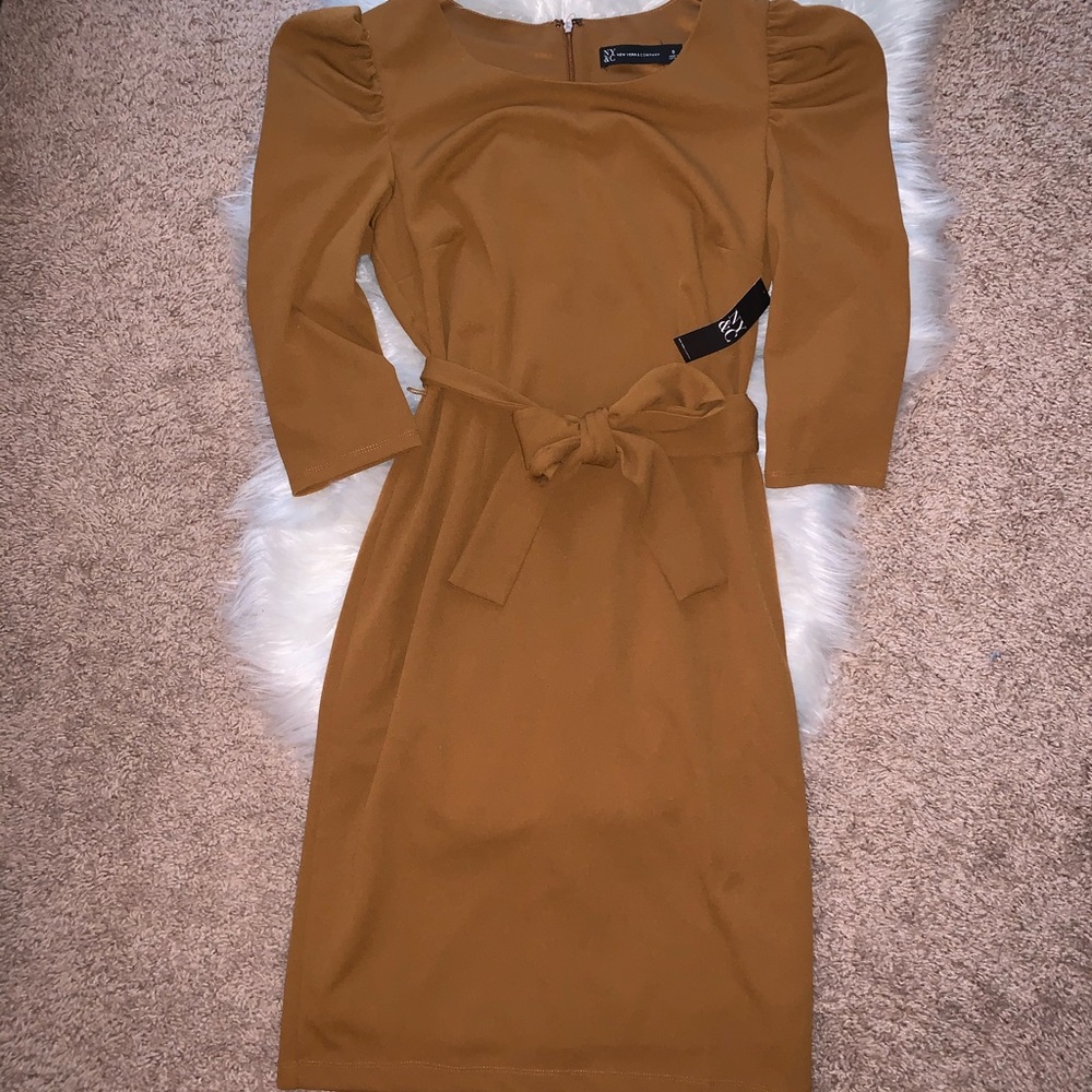 Puff sleeve dress